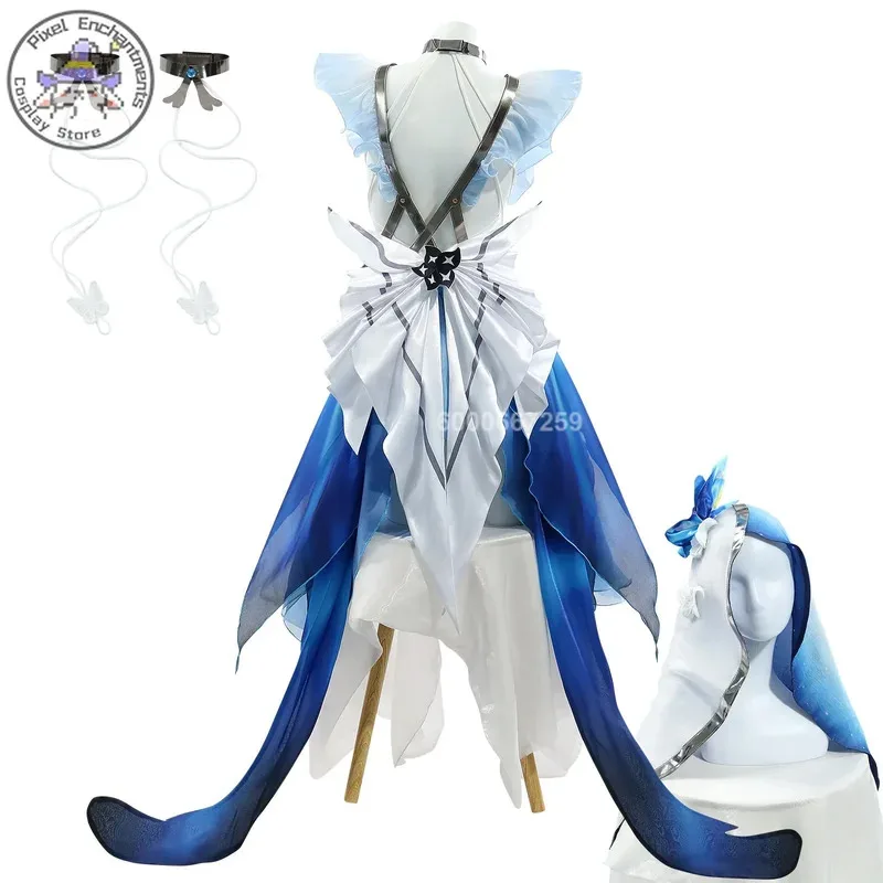 Sky06 Wuthering Waves juego The Shorekeeper disfraz Cosplay mujer encantador vestido Sexy uniforme traje fiesta de Halloween juego de rol 66lU &