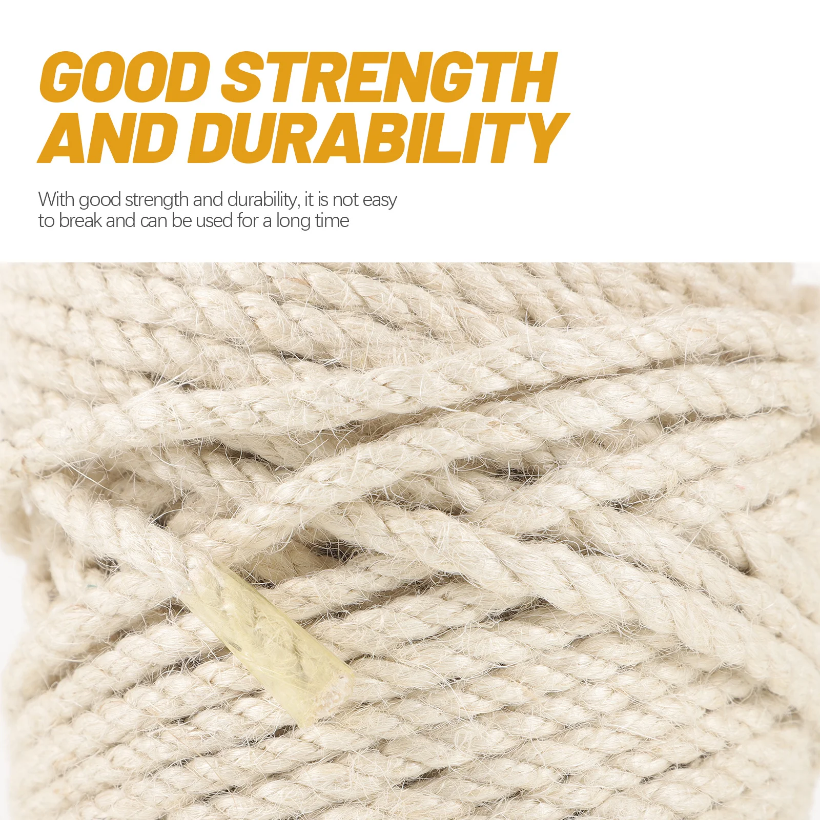 

1 Roll Cat Tree Sisal Rope Replacement Wear-Resistant Durable Scratching Post Multi-Function DIY Hemp Rope Sturdy Cat Scratch