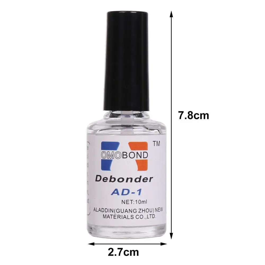 Useful Simple Operation Compact Delicate Makeup Fingernail Polish Glue Debonding Agent Nail Remover Glue Effective