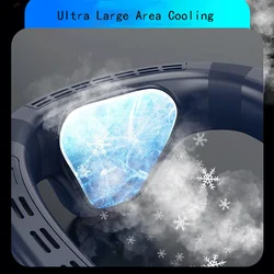 2026 New Neck Air Conditioner Portable Neck Fan Rechargeable Semiconductor Cooling Bladeless Fan Wearable Cooler multi purpose