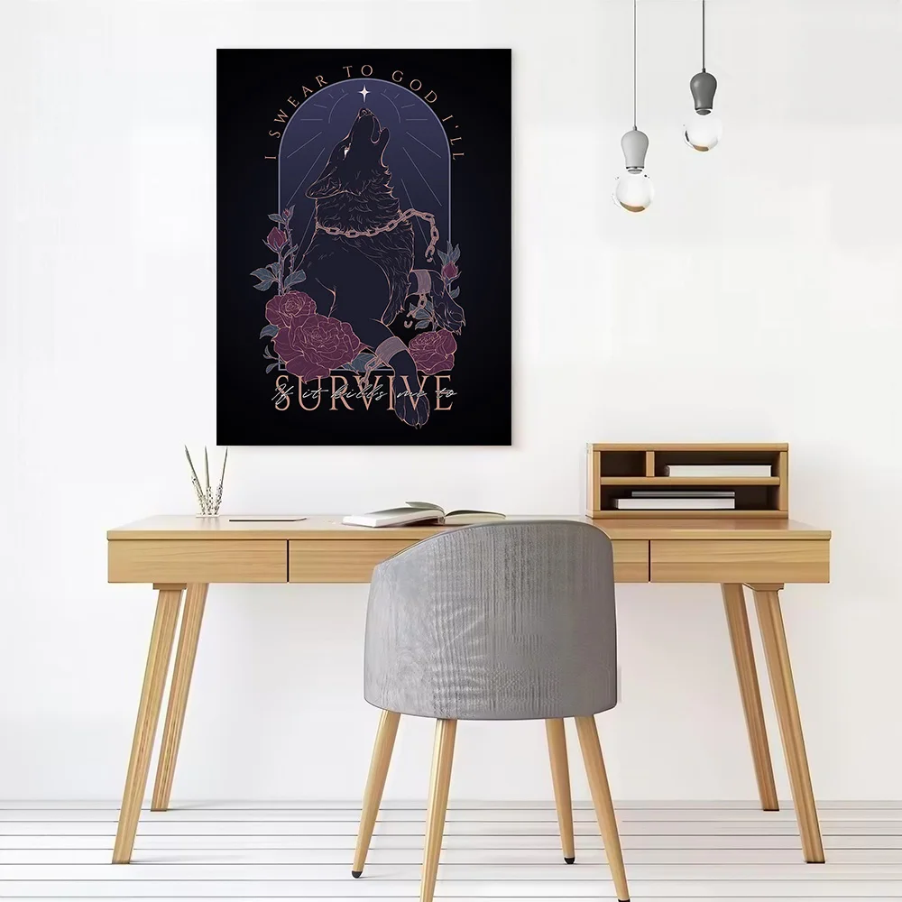 Survive Printed Canvas Wall Art Customizable Paintings Poster Perfect Gift for Decoration Living Room Decorating Interior Mural