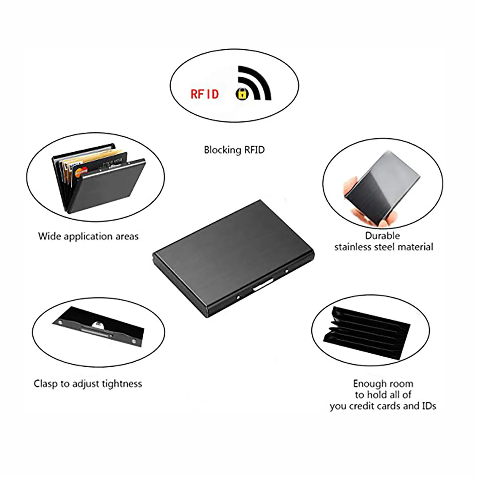 Credit Card Wallet Protector Anti-Magnetische Rfid Blocking Credit Card Protector Visitekaarthouder Hard Shell Case Voor Kaarten
