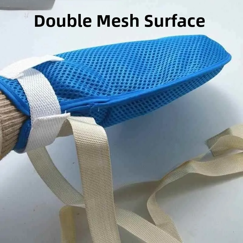 Medical Restraint Gloves for Elderly Patients with Zipper Bedridden Seniors  Pong Gloves Preventing Grabbing And Tube Pul...