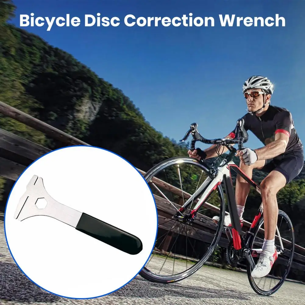 

Disc Brake Wrench Practical High Hardness Portable Bicycle Brake Disc Adjuster Correction Repair Tool Bike Supplies