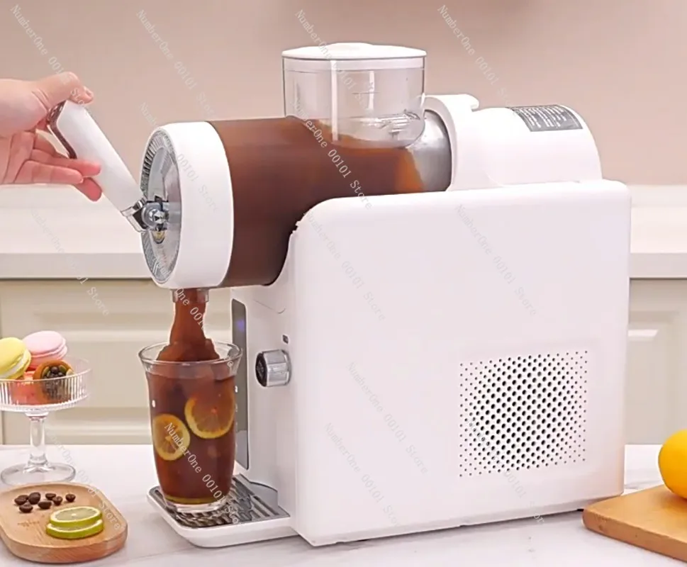 Household Fully Automatic Ice Cream & Slushy Maker, Multi-Function Smoothie Machine for Frozen Yogurt Sorbet Beverage, Compact