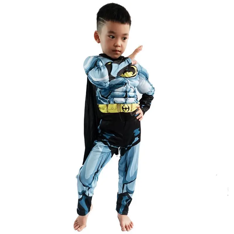 Personalized DC Series Batman Cool Creative Anime Cartoon Pattern Boys Girls New Halloween Cosplay Fashion Costume Cape Mask Set