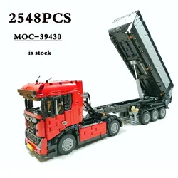 MOC-39430 Euro Truck Construction Crane With Dump Trailer 2548pcs Building Block Toys DIY Kids Birthday Gift Christmas Gift