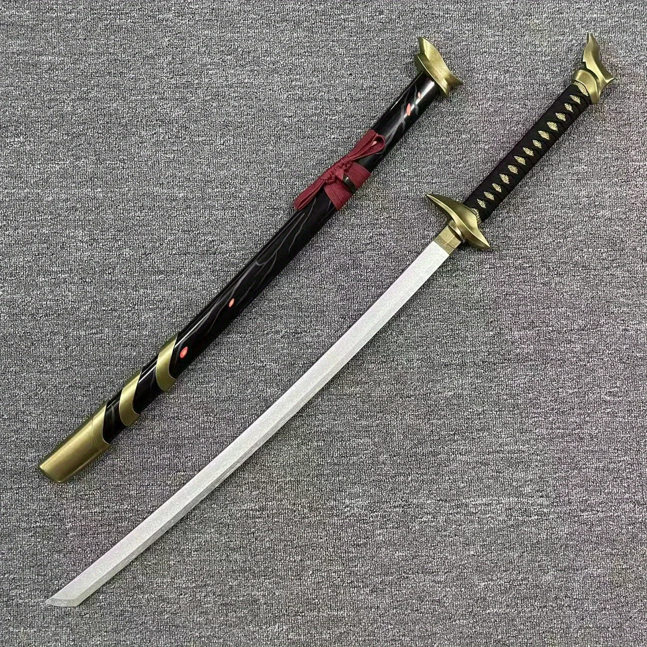 100cm Yasuo Katana Original Samurai Sabre Anime Cosplay Prop League of Legends Sword Real Size Japanese Katana Ninja Knife Gift