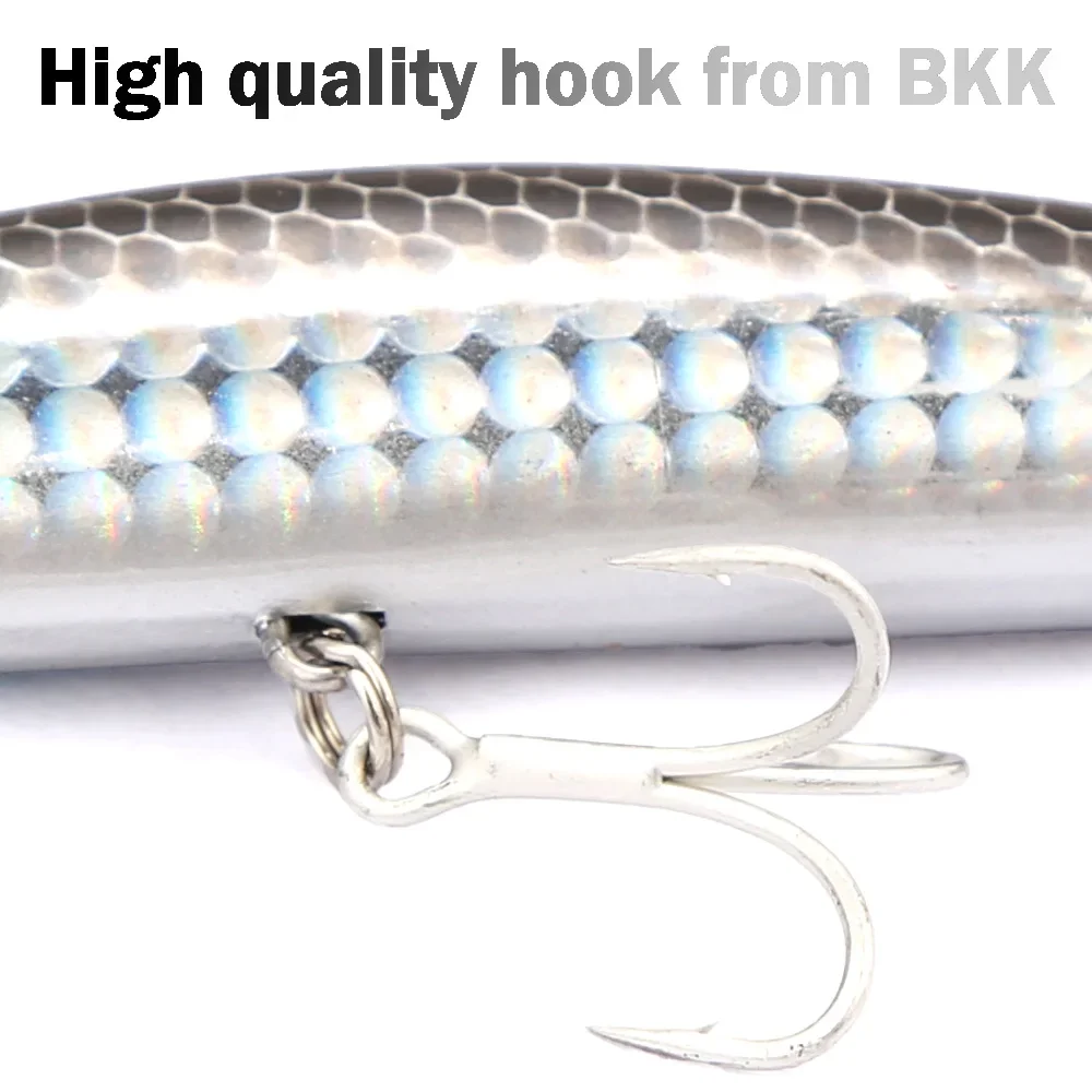 B&U Sinking Minnow Saltwater Hard Lure Jerkbait Long Casting Distance Angelköder Sea Artificial Bait Wobblers Sea Bass – Detail 4