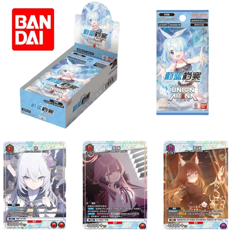 

BANDAI UA Cinese Genuino Pre-assemblato File Blu Booster Pack Box Anime Collection Card UC02BT