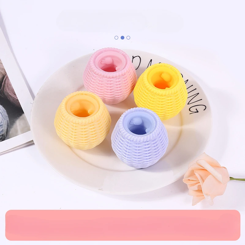 

New Strange Chicken Cage Cup Decompression Cute Pet Pinch Music Squeeze Vent Lovely Chicken Toy Stress Reliever игрушки