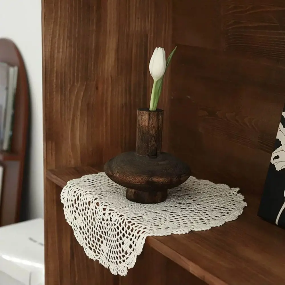 New Round Oval Crochet Doilies Crochet Cotton Beige Crochet Placemats Handmade Doilies