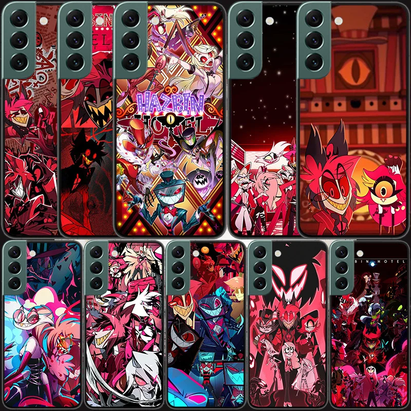 Anime H-Hazbin-H-Hotel Phone Case For Samsung S25+ Galaxy Note 20 Ultra 10 Lite 9 8 M12 M21 M30S M31 M32 M51 M52 S8 S7 J8 J6 J4