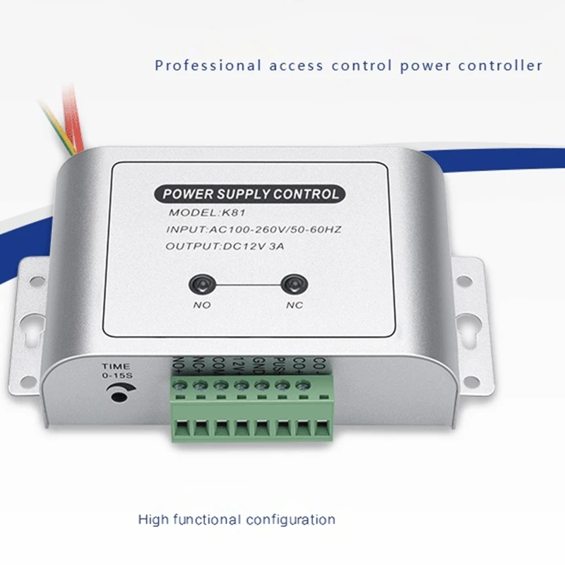 K81 Power Supply Controller AC 100-260V to DC 12V 3A Fit for Video Doorbell Electric Strike Lock Bolt Lock Magnetic Lock