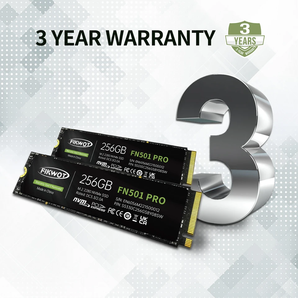 Fikwot FN501 Pro SSD PCIe 3.0x4 256GB 512GB 1TB 2TB M.2 NVMe