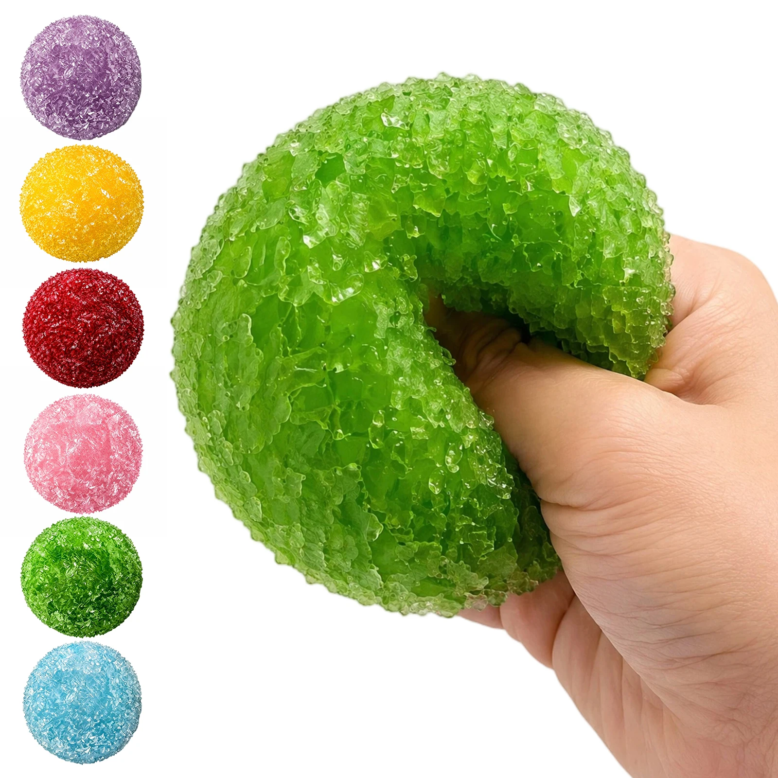 Ice Skin Fidget Sensory Squeeze Ball Slow Rising Decompression Balls Lightweight Gifts for Adults Birthday Party Favors Relaxing