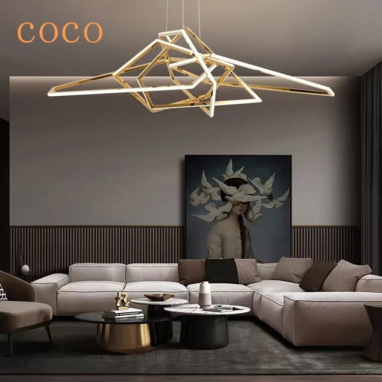 Unique Minimalism LED Chandelier Silicone Suspension Luminaire Hanging Lamp Lustre Home Decor Pendant Light for Ceiling GG99HJ