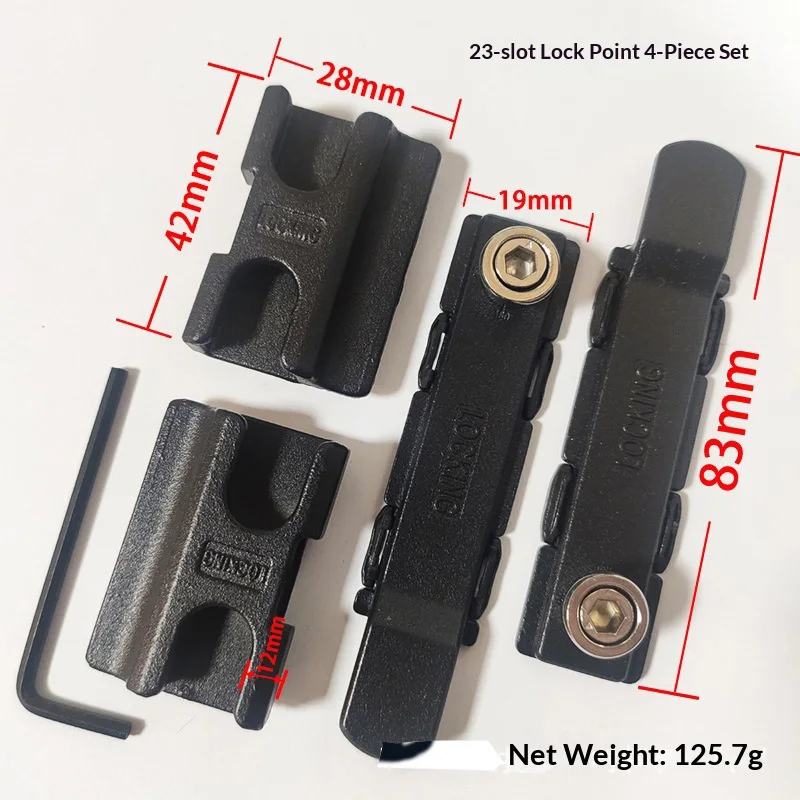 Insulated bridge window and door accessories, European standard anti-pry four-piece set, transmission rod, lock block, lock poin