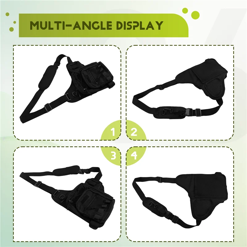 

ABJM-сумка через плечо для рыбалки Спортивная нагрудная сумка с несколькими карманами для скалолазания и кемпинга