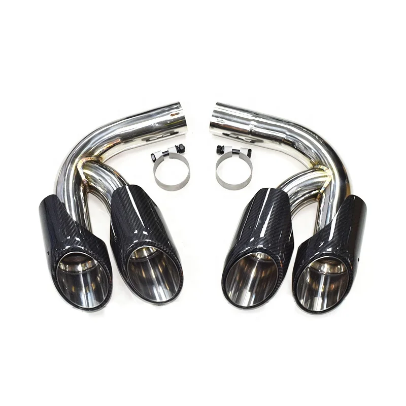 

SYPES Sandblasting Carbon Fiber 2018-2020 Cayenne Exhaust Pipe Muffler Tip Modified For Original Tip Changed