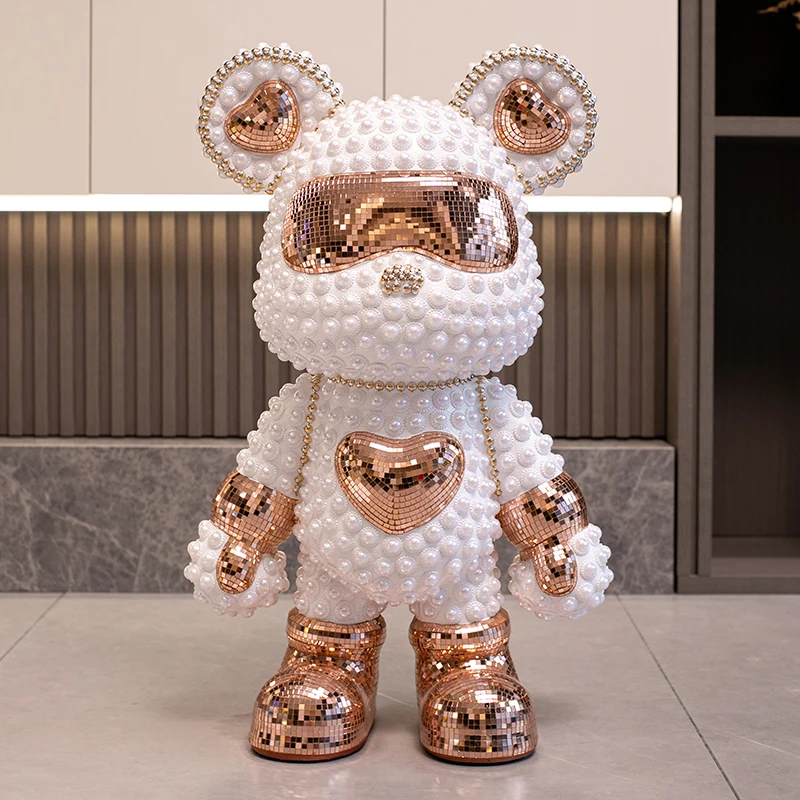 

Home Decor Sculptures Figurines Decoration Accessories Treasure Bear Piggy Bank Floor Ornaments Living Room Resin Animal Statues