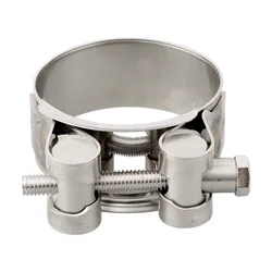 Hose Clamp 201 StainlessSteel For Turbine Pressure Hoses High Pressure Engine Cooling Hose T-bolt Exhaust Pipe Clamps
