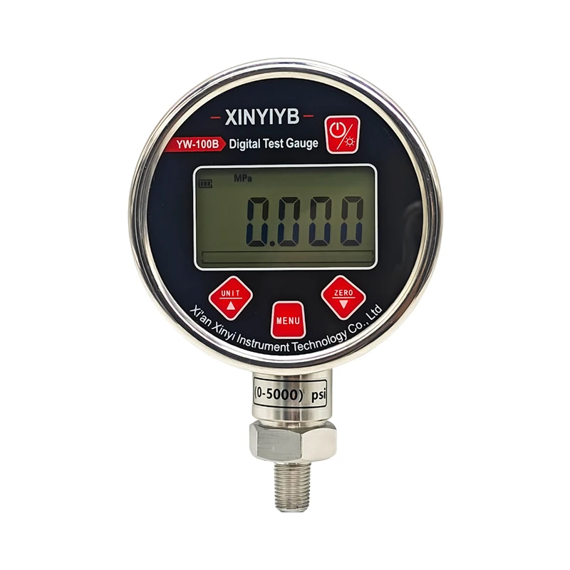 

LCD Display Intelligent High Precision Data Storage Digital Pressure Gauge Battery Powered