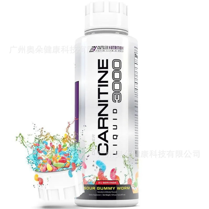 Carnitina Líquida 473ml Aumenta o Metabolismo de Gordura Suporte Energético Suplemento Nutricional para Fitness Diário