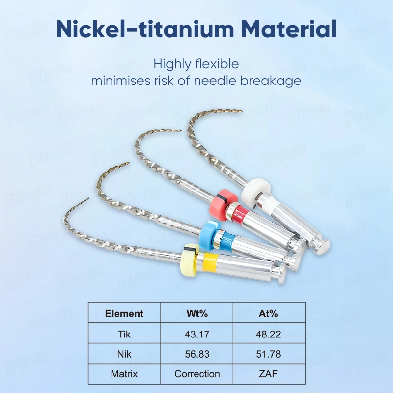 فينر 5 قطعة ملفات اللبية للأسنان ملفات قناة الجذر إندو المنشط بالحرارة ملفات دوارة اللبية 25/21 مللي متر أداة طبيب الأسنان طب الأسنان