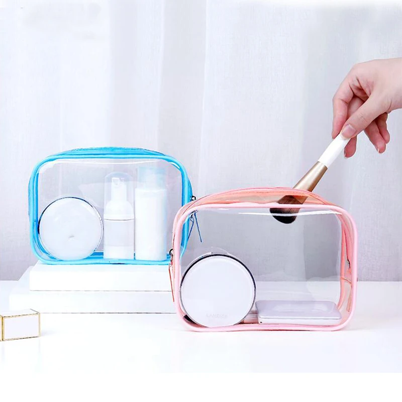 Pvc Women Makeup Bags Transparent Cosmetic Bag Beauty Case Zipper Clear Travel Organizer Storage Bath Toiletry Wash Pouch