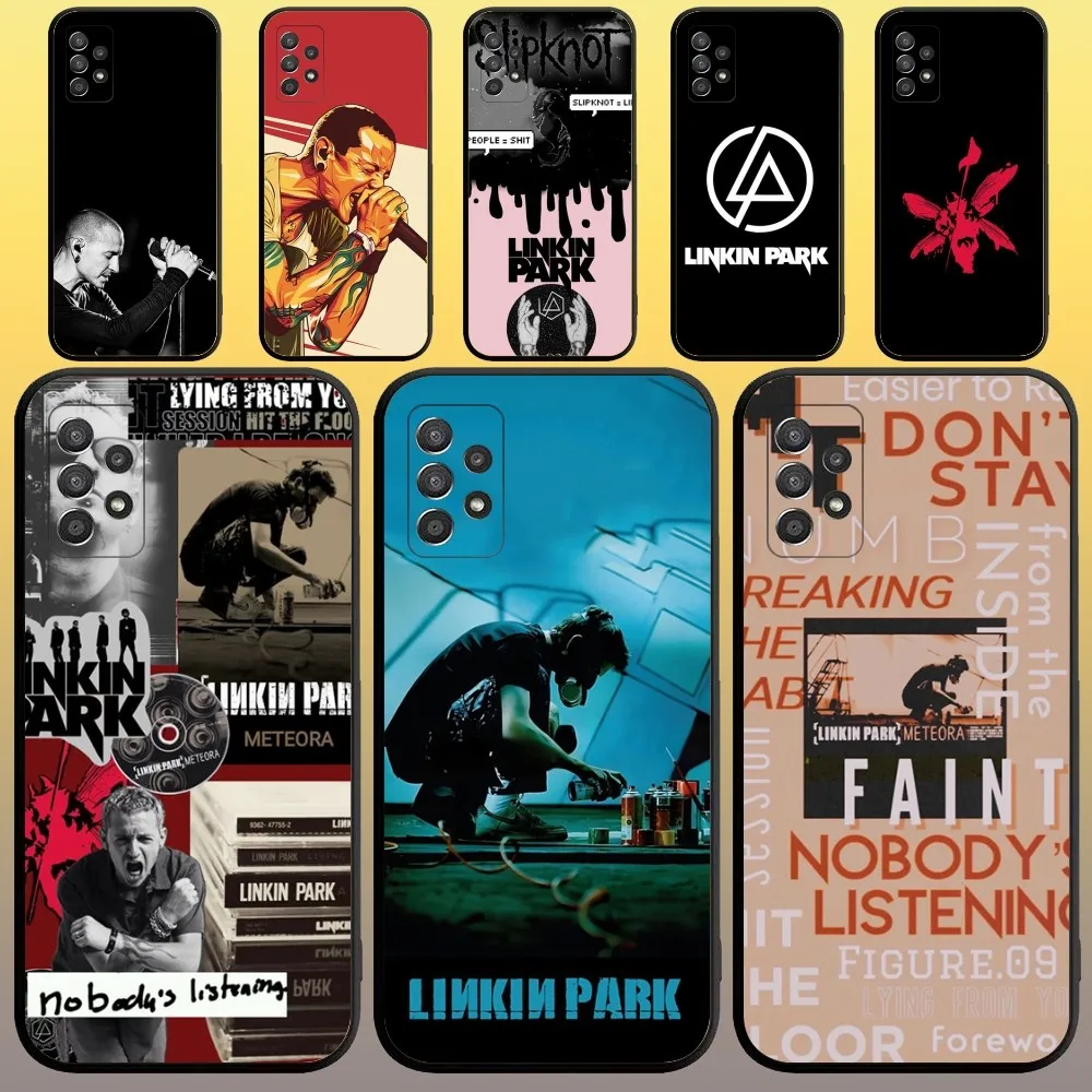 

Band L-Linkin Cool P-Park Phone Case for SamsungA 91,80,73,72,71,70,53,52,51,42,41,40,32,31,30,22,21,20,13 S 4G 5G Black Case