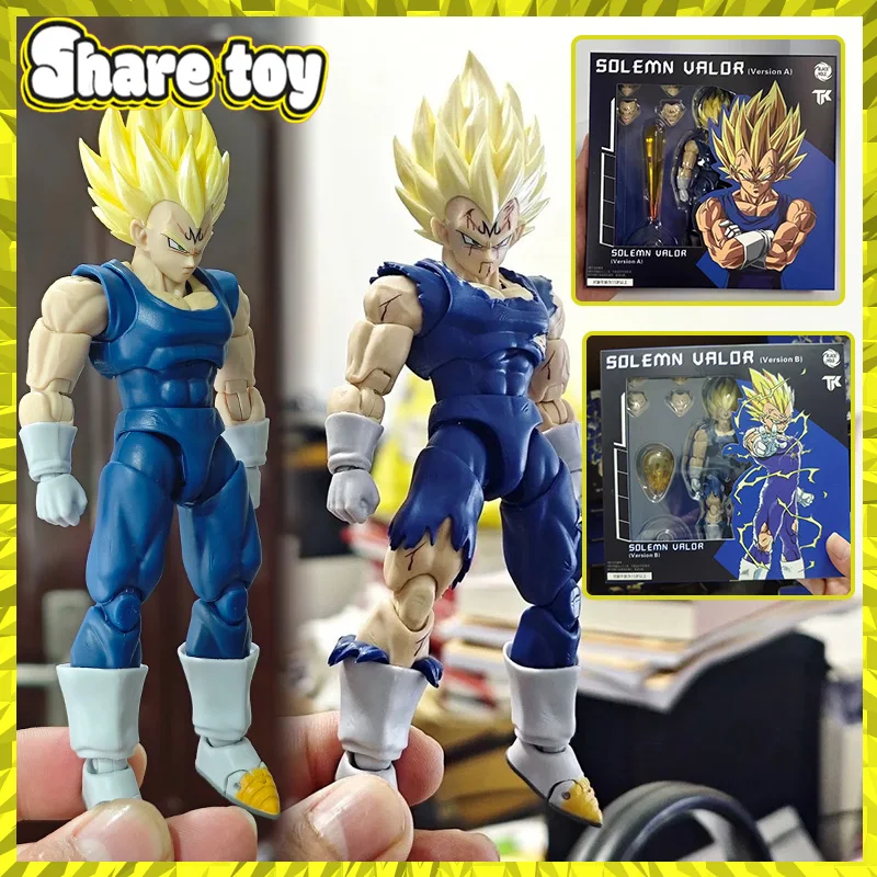 

Black Hole TK Dragon Ball SHF Super Saiyan SSJ Majin Vegeta Battle Damage Full Power Anime Action Figures Models Gifts Kid Toys