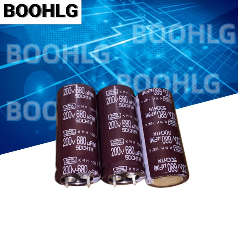 2PCS 680UF 200V Black Diamond Aluminum Electrolytic Capacitor 200V 680UF