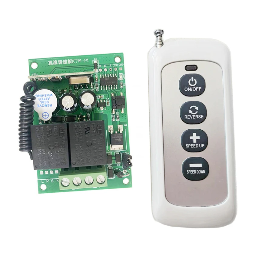 Control remoto inalámbrico para mesa de comedor, regulador de velocidad giratorio de 12V y 24V CC, controlador de motor de mesa
