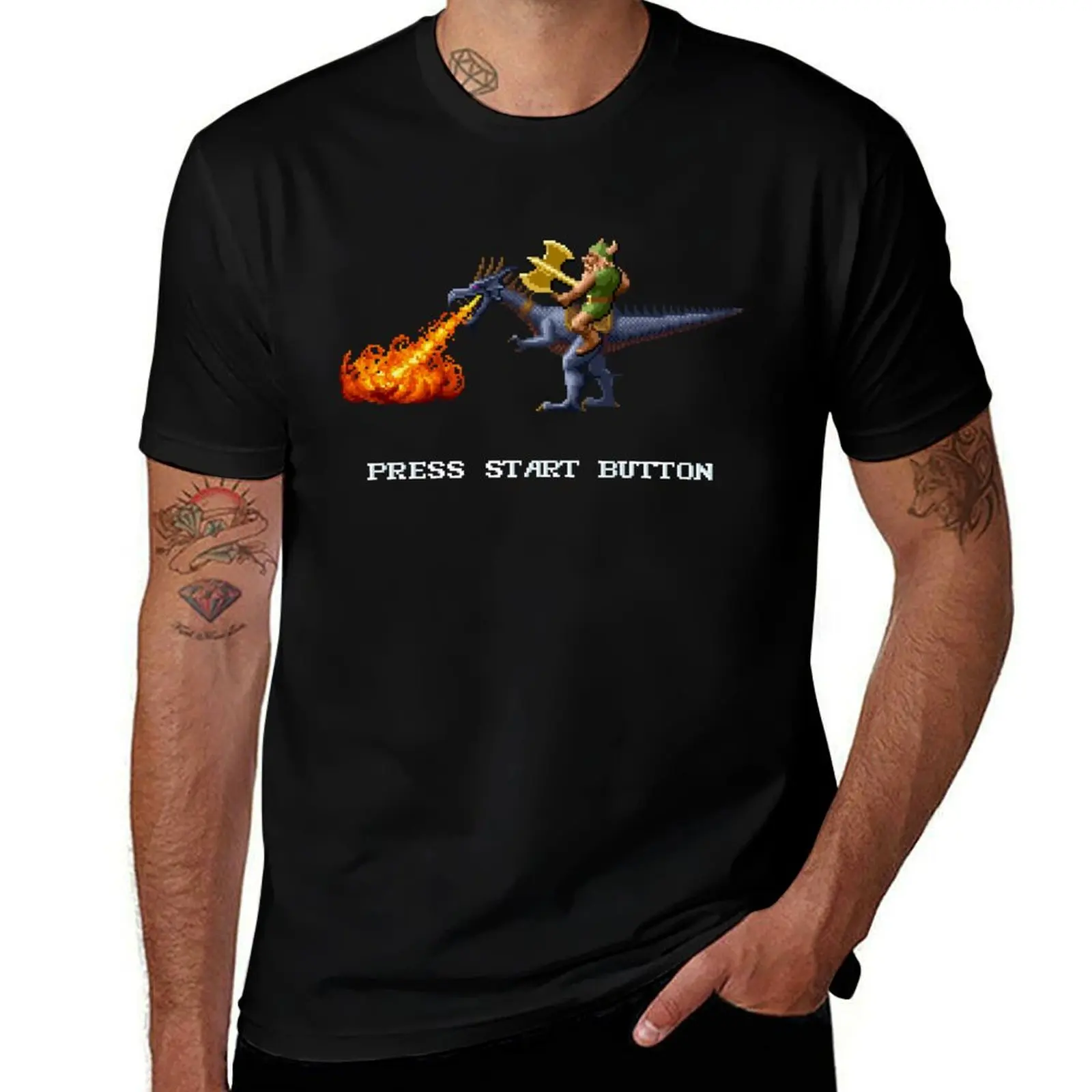 

Golden Axe Pixel Style- Retro DOS game fan shirt #2 T-Shirt cotton man t-shirts man clothes mens designer t shirt