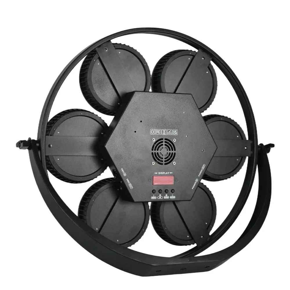 New Round Retro Stage Light 7eyes Cob  Background Wash Effect Disco Lighting DJ Equipment for Concert Club Bar