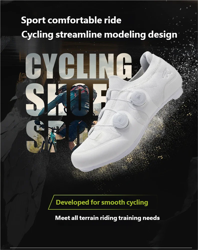 Rennradschuhe Herren Damen Rosa Atmungsaktive selbstsichernde Stollen Spd Rennradschuhe Damen Einstellbar Pro Racing Bicyle Sneaker – Detail 3