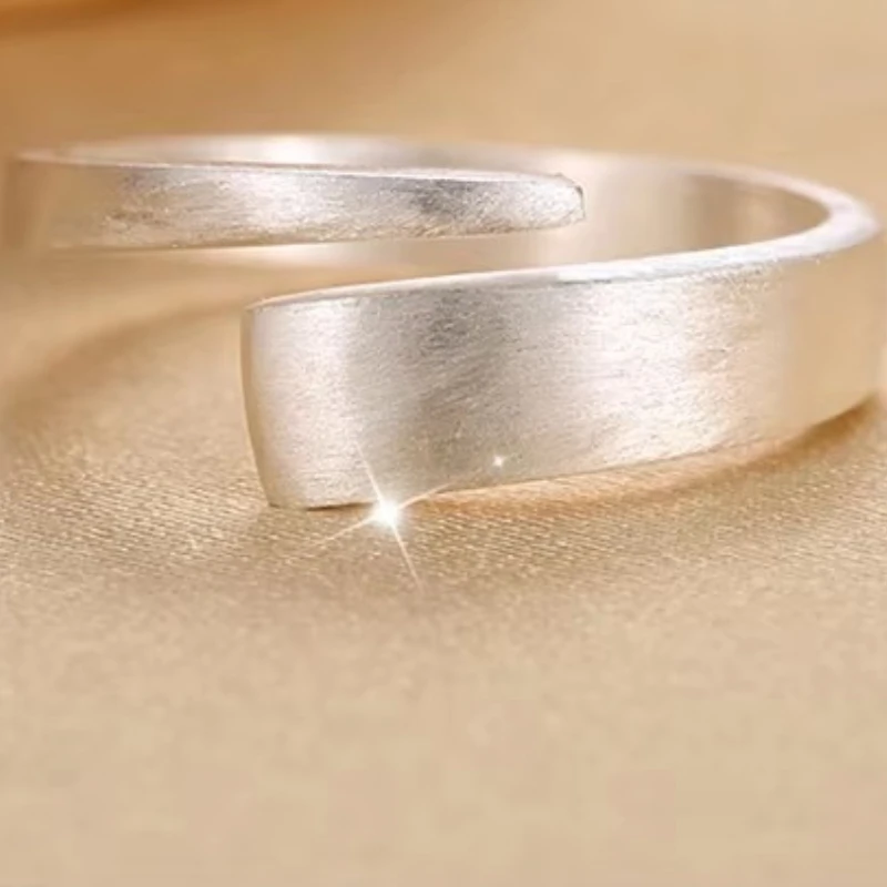 925 Sterling Silver Rings For Women geometry Open Ring Hypoallergenic Sterling Silver Jewelry Gifts For Girls