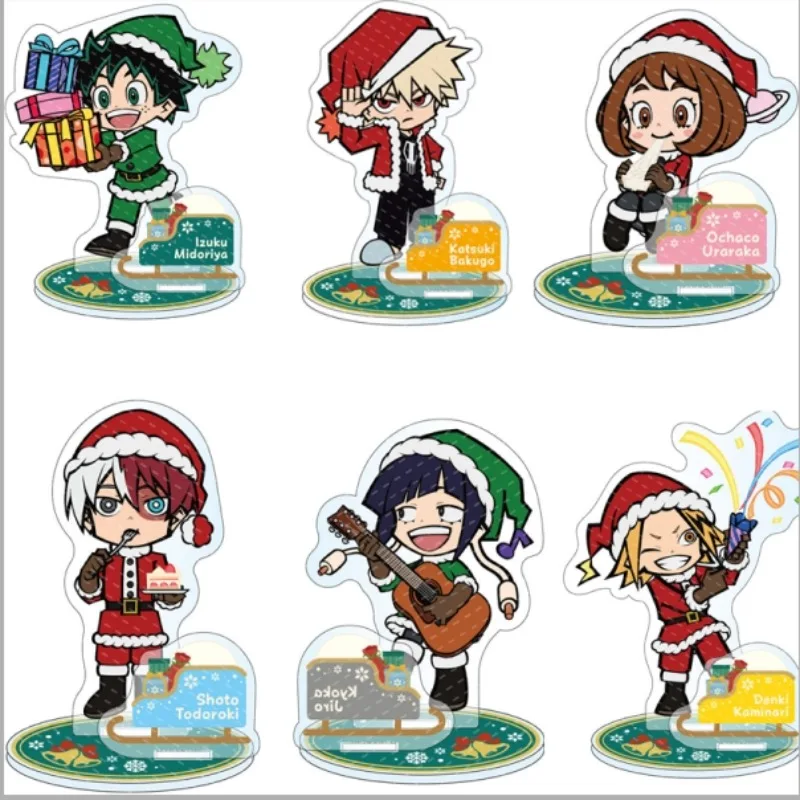 Anime My Hero Academia Brand Cute Christmas Series Character Midoriya Izuku All · Might Surrounding Bracket Model Holiday Gift