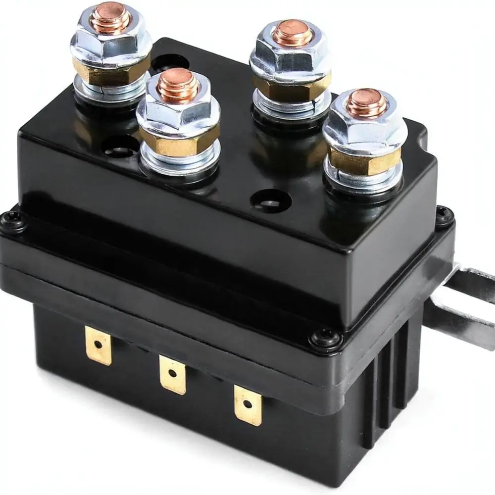 Universal 12V 500A Winch Solenoid Relay For ATV UTV Truck 8000lbs 17000lbs Heavy Duty Copper Electric Control Switcher Parts