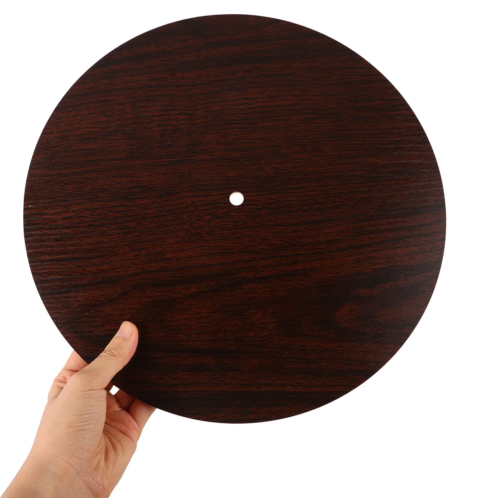 

Круглая заготовка циферблата для настенных часов, прочная, с текстурой под дерево, гладкая поверхность, современный минималистичный дизайн, аксессуар для часов своими руками