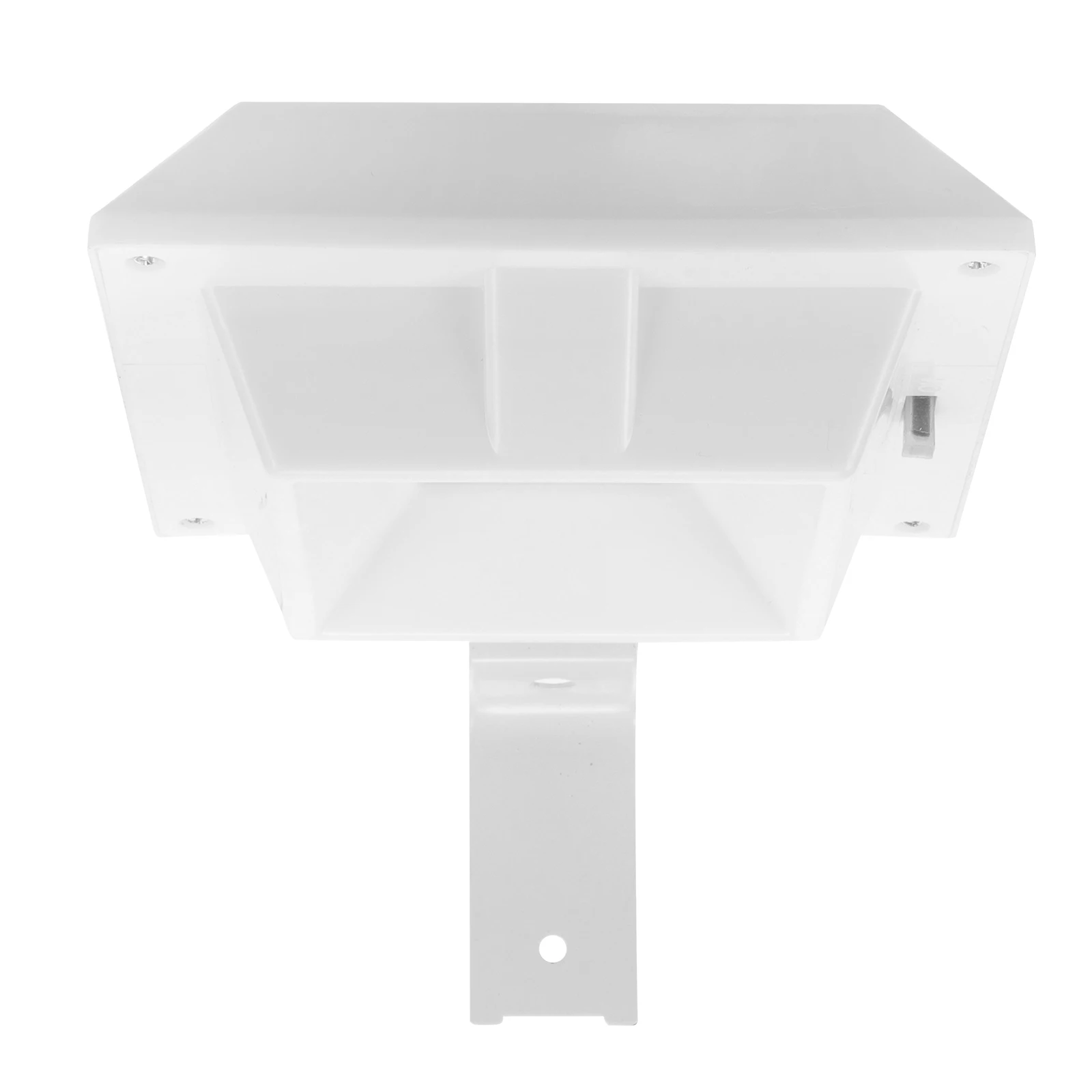 

2pcs Solar Power Led Fence Corridor Wall Lamp 6Leds Square White Outdoor Indoor Durable Ip65 Waterproof Abs Energy Saving Light