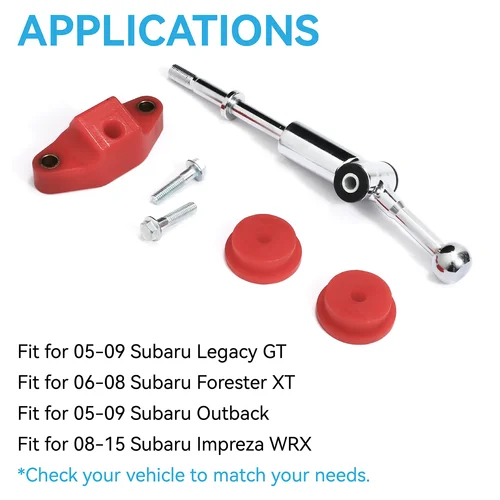 Imagen 2 del producto Kit de bujes y palanca de cambios corta de 5 velocidades para Subaru WRX Legacy GT Forester Outback 08-14, accesorios para coche