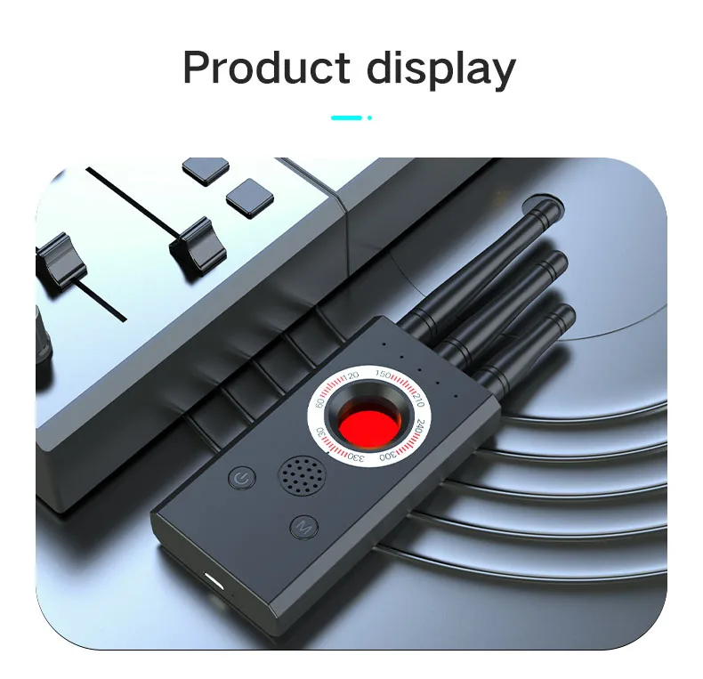 T16 Signal Detector Anti-Camera Anti-Eavesdropping GPS Scanning Detector Anti-Positioning Tracking Camera Detector