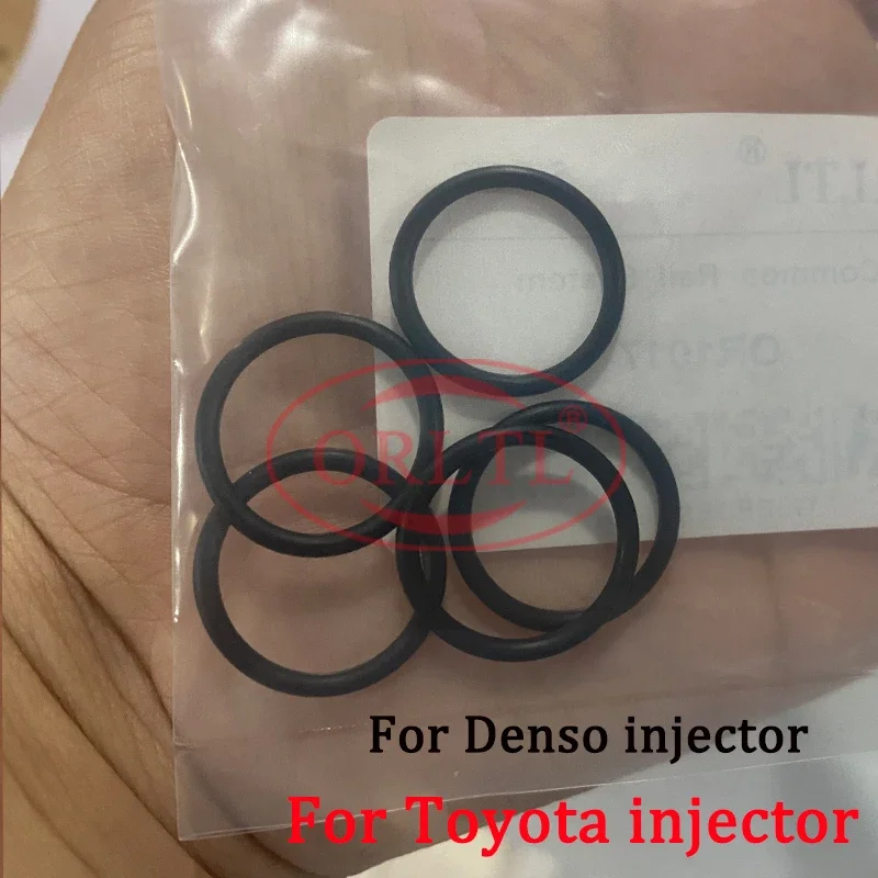 ORLTL 5 PCS Fuel Injector Sealing Oring Diesel Injector O-rings for Denso Toyota/ISUZU Auto 095000-8290 23670-0L020 23670-0L050