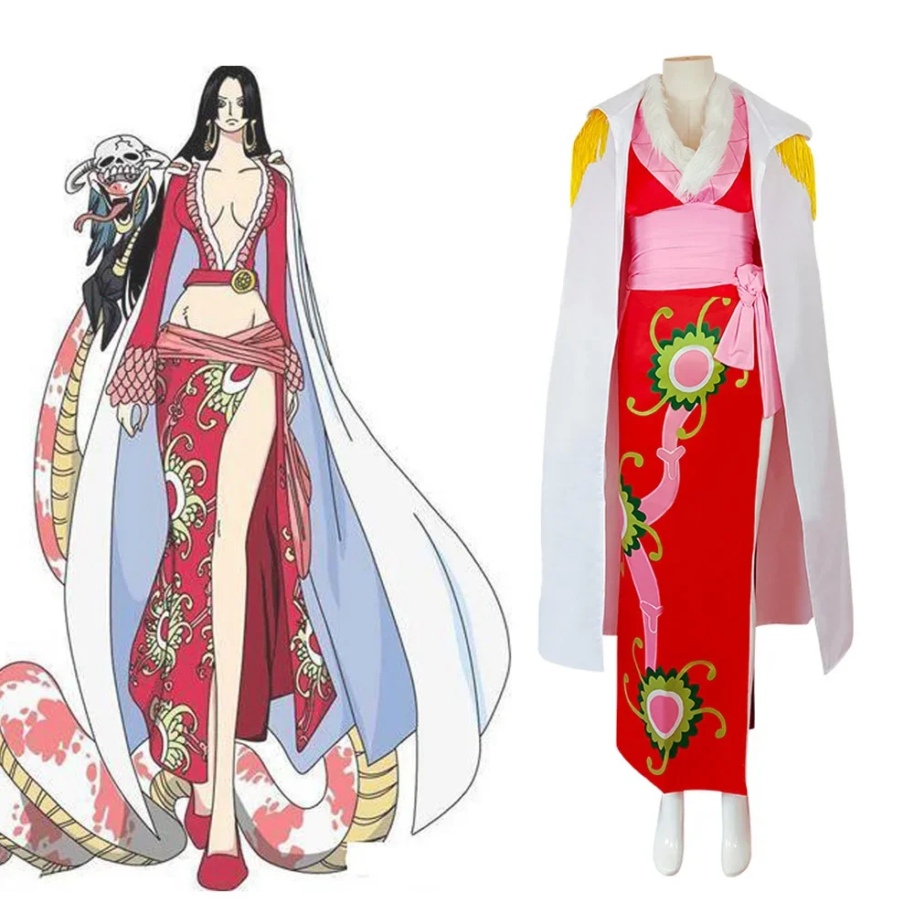 

Cosplay Boa Hancock Red Suit Anime Costume