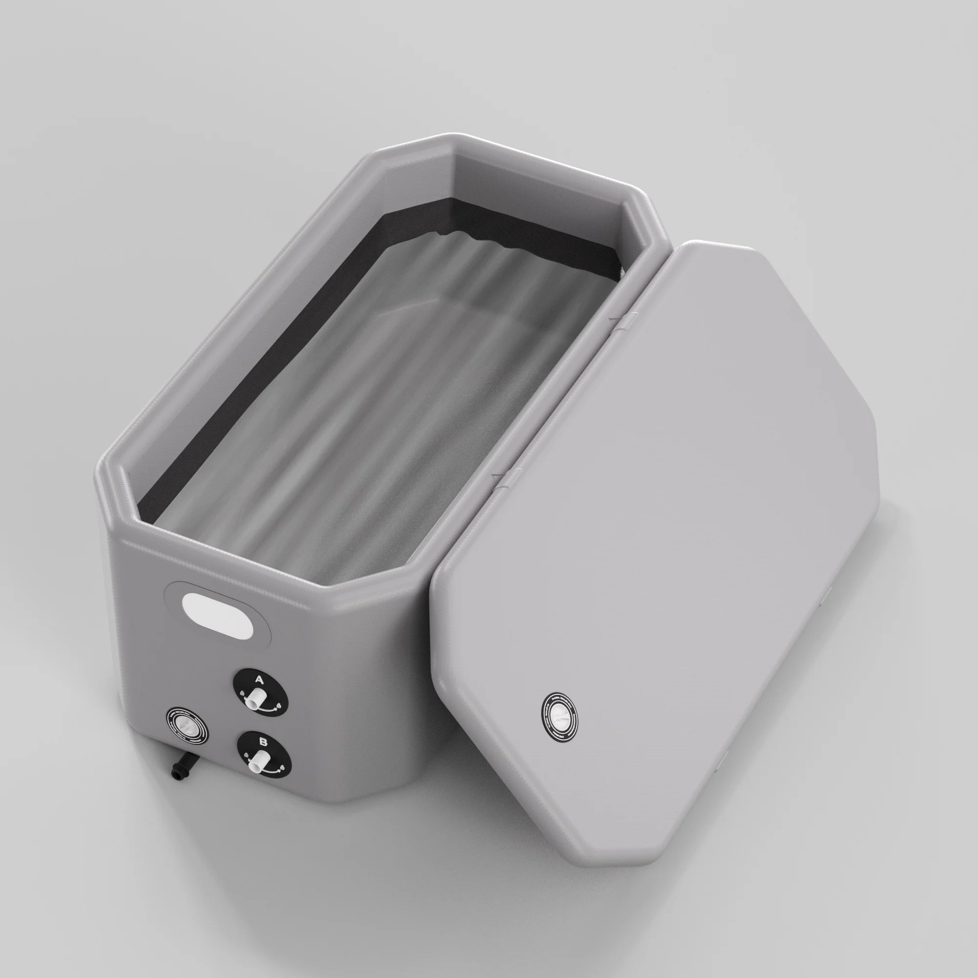 Portable PVC Fitness Ice Bath Tub Shower Function Cold Plunge Pool Outdoor Indoor Fitness Use Cold Water Bath Portable System