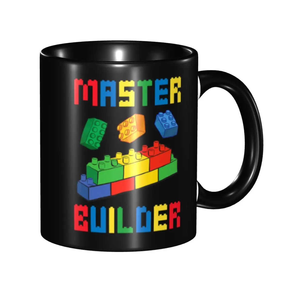 Brick Builder Funny Blocks Building Master Builder Toys Mug Custom Coffee Ceramic Mug Creative Gift