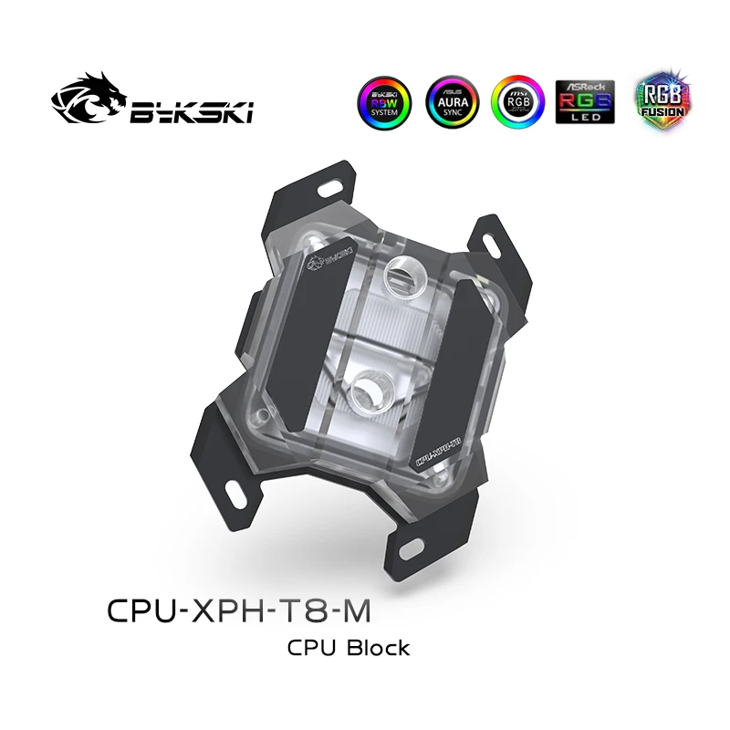 Bykski CPU Water Cooling Block for INTEL LGA1700 1151 1155 2011 X99 Support /4PIN RGB /SNCY Motherboard CPU-XPH-T8