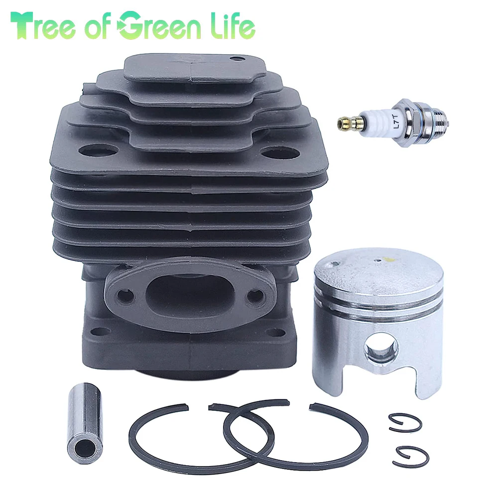 36mm Cylinder Piston Rebuild Set For Mitsubishi TU33 TB33 TL33 For Chinese BC330 BG330 Lawn Mower with Spark Plug For